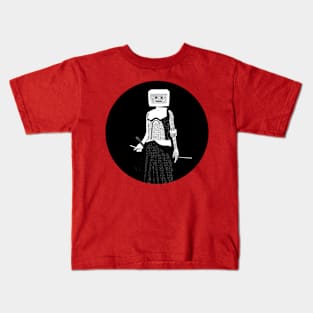 Cybersamurai BW Kids T-Shirt